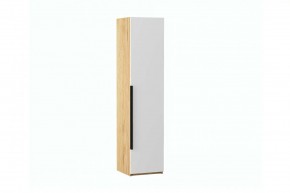 СТЕФАНИ-6 Пенал (дуб крафт золотой/белый софт) в Приобье - priobie.ok-mebel.com | фото