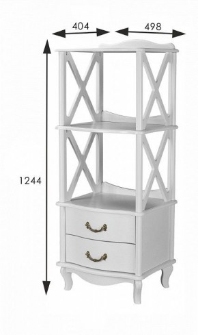 Стеллаж комбинированный Джульетта Л в Приобье - priobie.ok-mebel.com | фото 8
