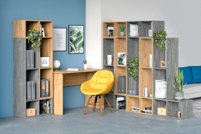 Стеллаж универсальный (ЛДСП камень темный) в Приобье - priobie.ok-mebel.com | фото 3