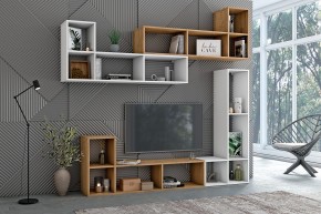 Стеллаж универсальный (ЛДСП ясень светлый) в Приобье - priobie.ok-mebel.com | фото 2