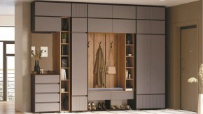 Стенка для прихожей Роут в Приобье - priobie.ok-mebel.com | фото 2