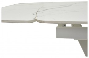 Стол ALATRI 120 GLOSS STATUARIO WHITE SOLID CERAMIC / WHITE, ®DISAUR в Приобье - priobie.ok-mebel.com | фото 3