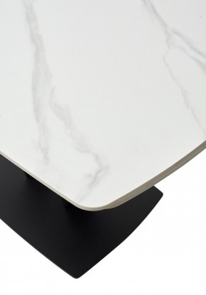 Стол ALATRI 120 MATT WHITE MARBLE SOLID CERAMIC / BLACK, ®DISAUR в Приобье - priobie.ok-mebel.com | фото 11