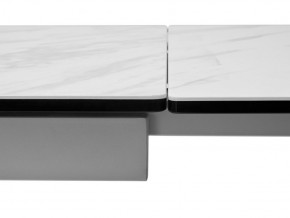 Стол BELLUNO 160 MARBLES KL-99 Белый мрамор матовый, итальянская керамика/ белый каркас, ®DISAUR в Приобье - priobie.ok-mebel.com | фото 9