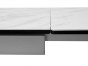 Стол BELLUNO 160 MARBLES KL-99 Белый мрамор матовый, итальянская керамика/ белый каркас, ®DISAUR в Приобье - priobie.ok-mebel.com | фото 7