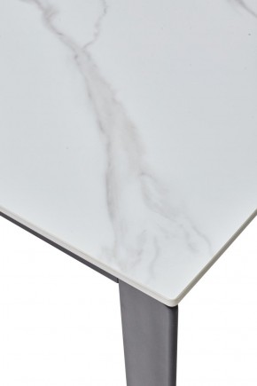 Стол CORNER 120 MATT WHITE MARBLE SOLID CERAMIC / BLACK, ®DISAUR в Приобье - priobie.ok-mebel.com | фото 8