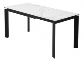 Стол CORNER 120 MATTE STATUARIO Белый мрамор матовый керамика, стекло/ черный каркас, ®DISAUR в Приобье - priobie.ok-mebel.com | фото 5
