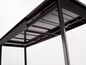 Стол CREMONA 140 HIGH GLOSS STATUARIO Белый мрамор глянцевый, керамика/ черный каркас, ®DISAUR в Приобье - priobie.ok-mebel.com | фото 6