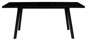Стол ФИН 120 Черный, стекло/ Черный каркас М-City в Приобье - priobie.ok-mebel.com | фото 1