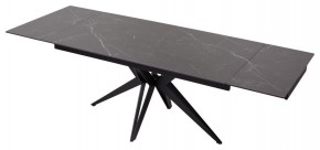Стол FORIO 160 MATT BLACK MARBLE SOLID CERAMIC / BLACK, ®DISAUR в Приобье - priobie.ok-mebel.com | фото 5