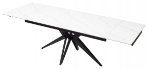 Стол FORIO 160 MATT WHITE MARBLE SOLID CERAMIC / BLACK, ®DISAUR в Приобье - priobie.ok-mebel.com | фото 7