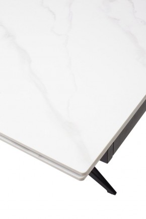 Стол FORIO 160 MATT WHITE MARBLE SOLID CERAMIC / BLACK, ®DISAUR в Приобье - priobie.ok-mebel.com | фото 9