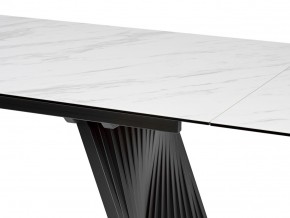 Стол IVAR 200 MARBLES KL-99 Белый мрамор, итальянская керамика, ®DISAUR в Приобье - priobie.ok-mebel.com | фото 3