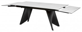 Стол IVAR 200 MARBLES KL-99 Белый мрамор, итальянская керамика, ®DISAUR в Приобье - priobie.ok-mebel.com | фото 5