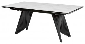 Стол IVAR 200 MARBLES KL-99 Белый мрамор, итальянская керамика, ®DISAUR в Приобье - priobie.ok-mebel.com | фото 6