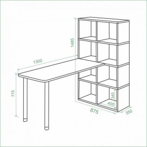 Стол компьютерный Bartolo в Приобье - priobie.ok-mebel.com | фото 2