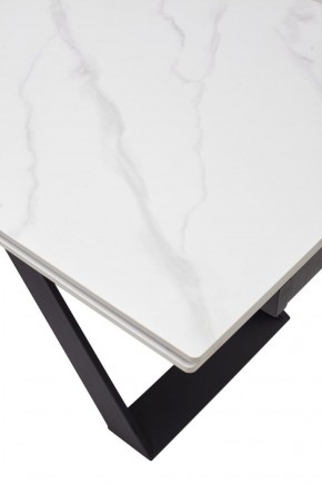 Стол LIVORNO 180 MATT WHITE MARBLE SOLID CERAMIC / BLACK, ®DISAUR в Приобье - priobie.ok-mebel.com | фото 9