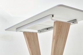 Стол Прага 120 БЕЛЫЙ, стекло/ ВЯЗ М-City в Приобье - priobie.ok-mebel.com | фото 10