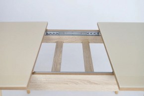 Стол раскладной со стеклом (опоры массив цилиндрический) "Хоста" в Приобье - priobie.ok-mebel.com | фото 9