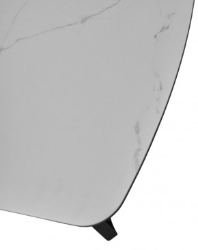 Стол RASMUS 160 TL-45 Белый мрамор, испанская керамика / черный каркас, ®DISAUR в Приобье - priobie.ok-mebel.com | фото 6
