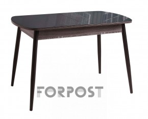 Стол раздвижной со стеклянной столешницей (BLACK, WHITE) в Приобье - priobie.ok-mebel.com | фото