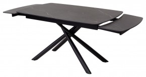 Стол RIVOLI 140 MATT BLACK MARBLE SOLID CERAMIC / BLACK, ®DISAUR в Приобье - priobie.ok-mebel.com | фото 6