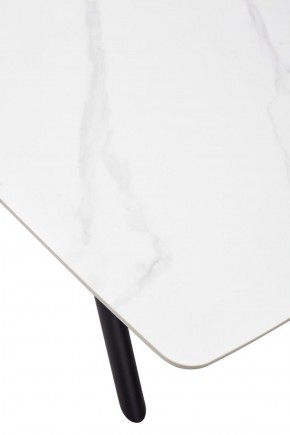 Стол RIVOLI 140 MATT WHITE MARBLE SOLID CERAMIC / BLACK, ®DISAUR в Приобье - priobie.ok-mebel.com | фото 9