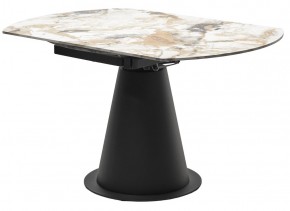 Стол TERAMO 135 GLOSS GRAND JADE SOLID CERAMIC, керамика, поворотн.механизм / Черный каркас, ®DISAUR в Приобье - priobie.ok-mebel.com | фото 10