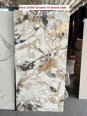 Стол TERAMO 135 GLOSS GRAND JADE SOLID CERAMIC, керамика, поворотн.механизм / Черный каркас, ®DISAUR в Приобье - priobie.ok-mebel.com | фото 7