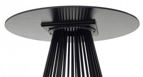 Стол TERNI 120 MATT BLACK MARBLE SOLID CERAMIC Черный мрамор матовый, керамика /Черн.каркас, ®DISAUR в Приобье - priobie.ok-mebel.com | фото 6