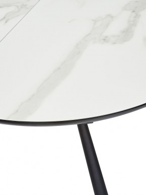 Стол VOLAND BIANCO TL-45 испанская керамика/ BLACK "белый мрамор" М-City в Приобье - priobie.ok-mebel.com | фото 2