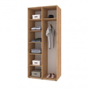 СТОУН С22 Шкаф 2-х створчатый (золотой дуб/графит) в Приобье - priobie.ok-mebel.com | фото 3