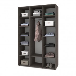 СТОУН С32 Шкаф 3-х створчатый (серый дуб/белый) в Приобье - priobie.ok-mebel.com | фото 3