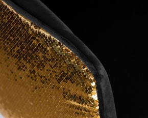 Стул барный DOBRIN DARCY GOLD SHINY, черный велюр с золотыми пайетками в Приобье - priobie.ok-mebel.com | фото 8