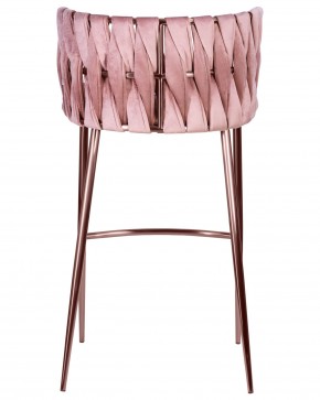 Стул барный DOBRIN EMMA ROSE GOLD, розовый велюр (VF-10) в Приобье - priobie.ok-mebel.com | фото 5