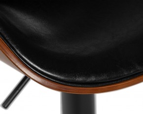 Стул барный DOBRIN KARTER BLACK, коричневый орех дерево (BWW), черный PU в Приобье - priobie.ok-mebel.com | фото 8