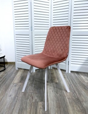 Стул DAIQUIRI BLUVEL-52 PINK / белый каркас, велюр М-City в Приобье - priobie.ok-mebel.com | фото 7