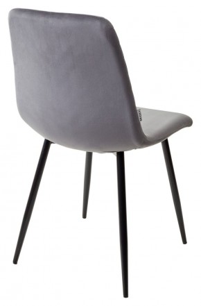 Стул DUKE BLUVEL-14 GREY, велюр / черный каркас М-City в Приобье - priobie.ok-mebel.com | фото 3