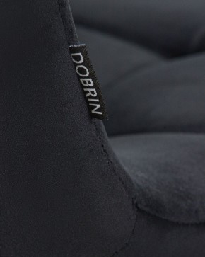 Стул обеденный DOBRIN ALEX, хром ножки, черный велюр (V108-77),  в Приобье - priobie.ok-mebel.com | фото 9