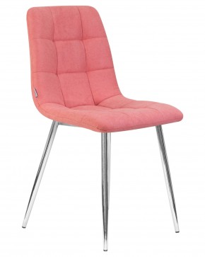 Стул обеденный DOBRIN ALEX, хром ножки, розовая ткань (UF860-05B) в Приобье - priobie.ok-mebel.com | фото 2