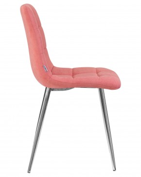 Стул обеденный DOBRIN ALEX, хром ножки, розовая ткань (UF860-05B) в Приобье - priobie.ok-mebel.com | фото 3