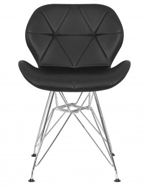 Стул обеденный DOBRIN BUTTERFLY CHROME, ножки хром, цвет чёрный в Приобье - priobie.ok-mebel.com | фото 7