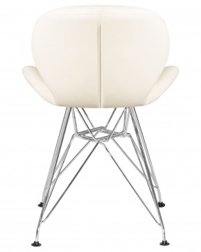 Стул обеденный DOBRIN BUTTERFLY CHROME, ножки хром, цвет кремовый в Приобье - priobie.ok-mebel.com | фото 5