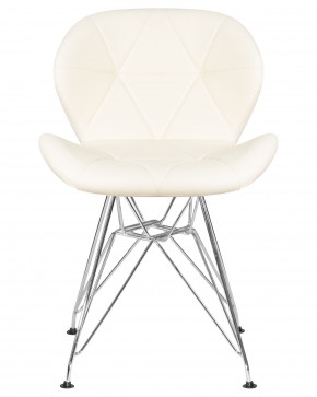 Стул обеденный DOBRIN BUTTERFLY CHROME, ножки хром, цвет кремовый в Приобье - priobie.ok-mebel.com | фото 6