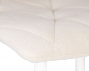 Стул обеденный DOBRIN CHILLY ROMBO, Бежевый Simple 44, основание белое в Приобье - priobie.ok-mebel.com | фото 7