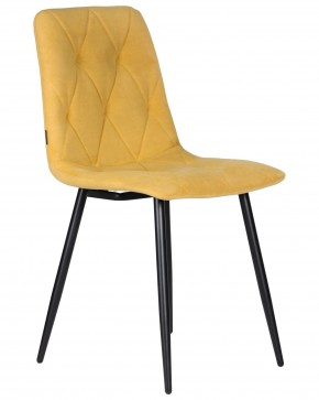Стул обеденный DOBRIN CHILLY ROMBO, Горчичный Simple 15, основание черное в Приобье - priobie.ok-mebel.com | фото 2