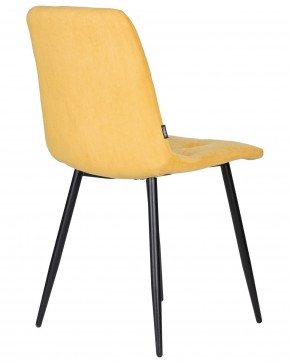 Стул обеденный DOBRIN CHILLY ROMBO, Горчичный Simple 15, основание черное в Приобье - priobie.ok-mebel.com | фото 4
