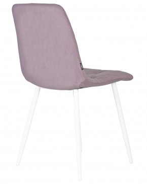 Стул обеденный DOBRIN CHILLY ROMBO, Лавандовый Simple 48, основание белый в Приобье - priobie.ok-mebel.com | фото 4