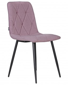 Стул обеденный DOBRIN CHILLY ROMBO, Лавандовый Simple 48, основание черное в Приобье - priobie.ok-mebel.com | фото 2