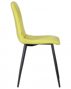 Стул обеденный DOBRIN CHILLY ROMBO, Лайм Simple 14, основание черное в Приобье - priobie.ok-mebel.com | фото 3